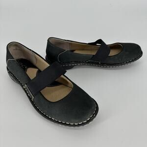 b.o.c Shoes Womens Size 7M Black Mary Jane Leather Comfort Slip On Flats C87803
